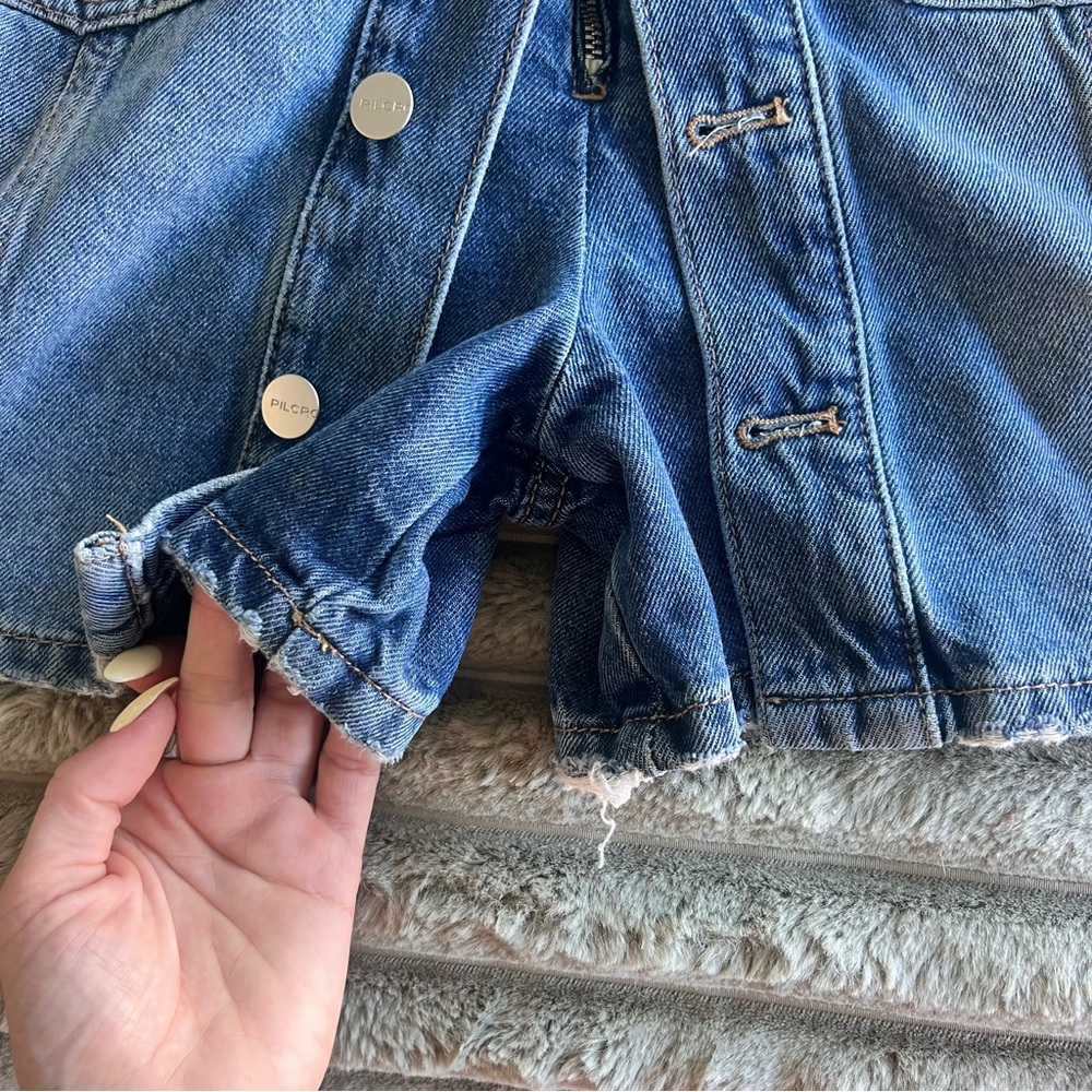 Anthropologie Pilcro Country Denim Skort-  Size 28- NWT - Picture 2 of 10